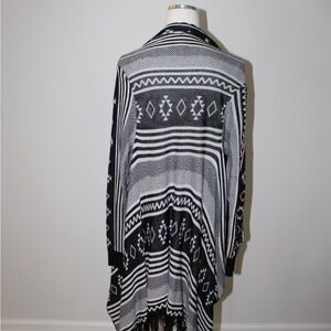 Haute Monde Monochrome Tribal Pattern Sweater